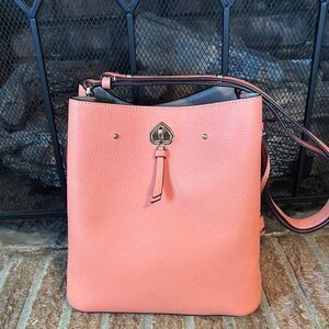 Kate Spade Large Pebbled Leather Bucket Bag